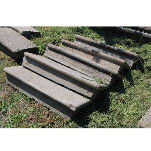 Ancient stone staircase. 1800s period.